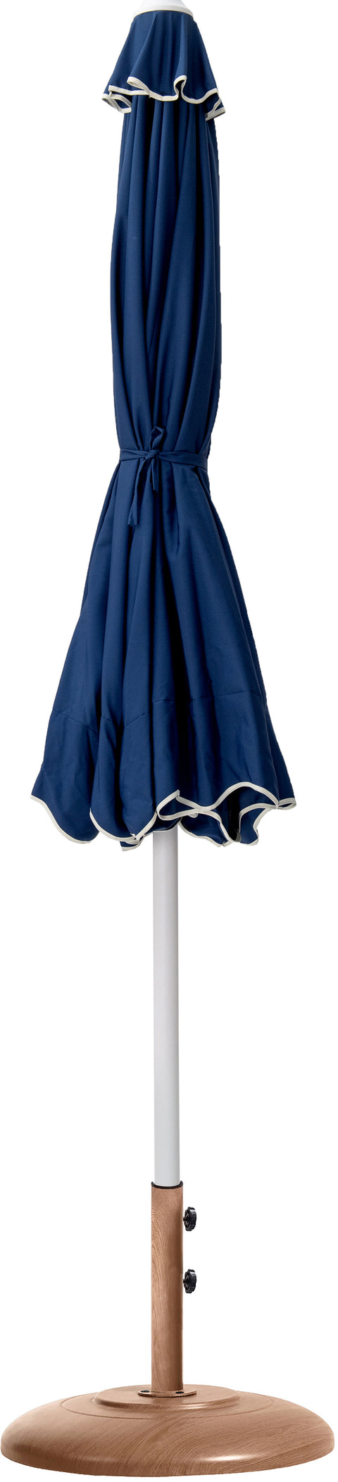 Nova Navy Water Resistant Fabric And Aluminum Patio Umbrella with Base Set (Style 11)