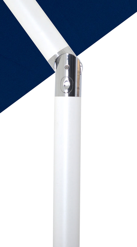 Nova Navy Water Resistant Fabric And Aluminum Patio Umbrella with Base Set (Style 11)