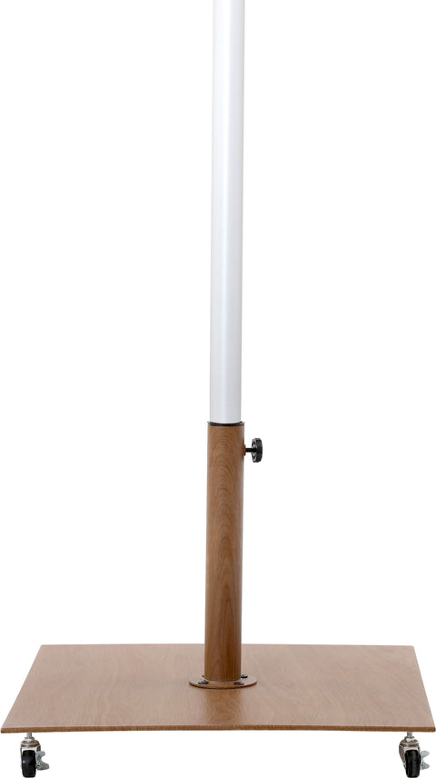 Nova White Water Resistant Fabric And Aluminum Patio Umbrella with Base Set (Style 8)