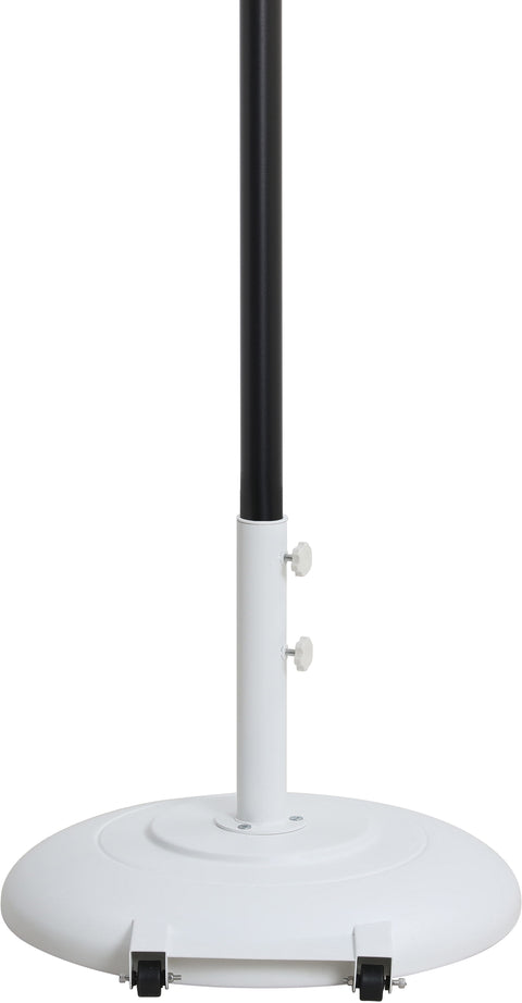Nova Beige Water Resistant Fabric And Aluminum Patio Umbrella with Base Set (Style 18)