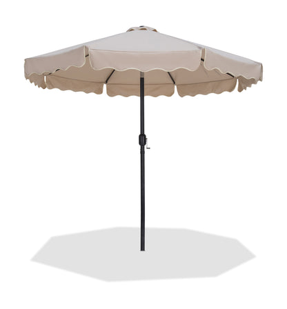 Simba Beige With Cream Piping Fabric Patio Umbrellas