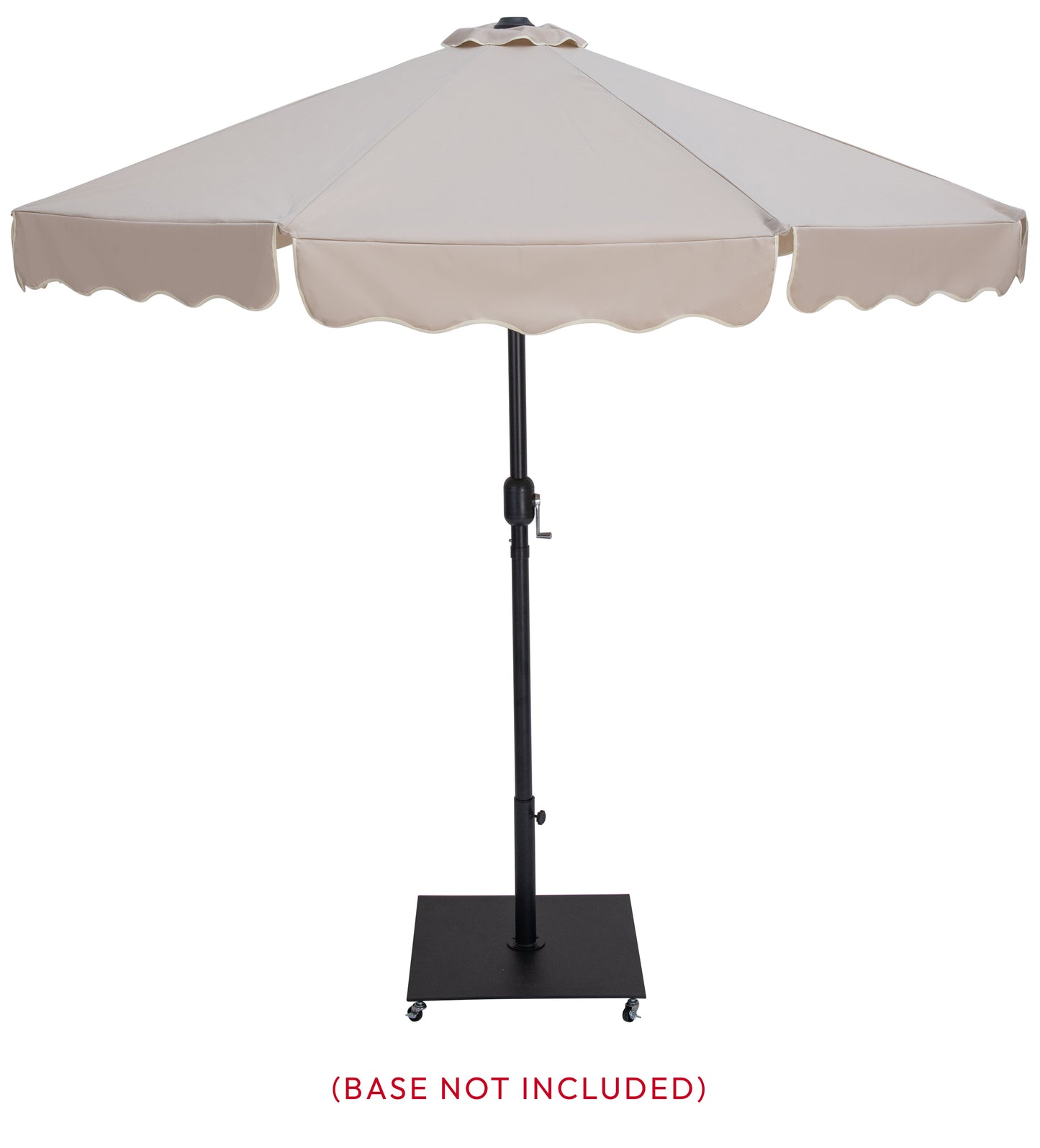 simba beige with cream piping fabric patio umbrellas