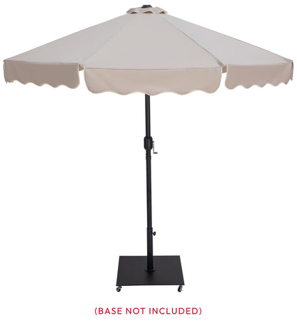 Simba Beige With Cream Piping Fabric Patio Umbrellas