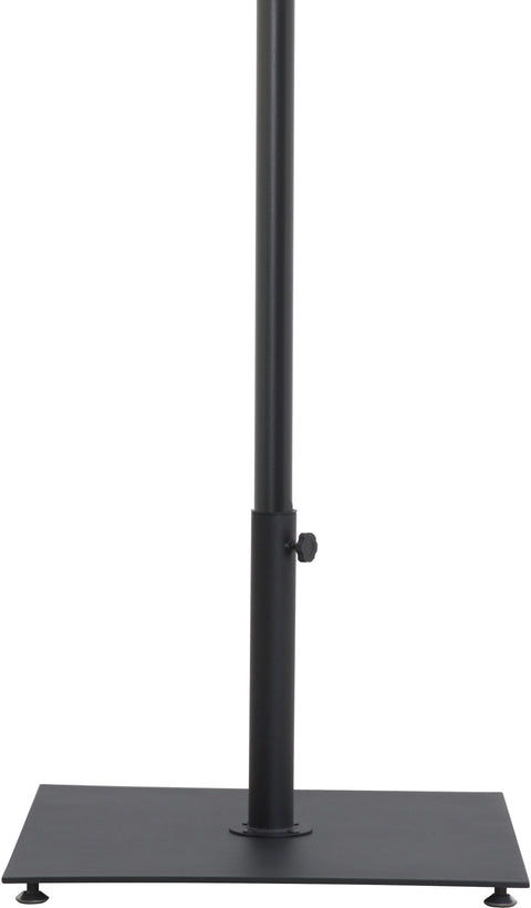 Nova Black Water Resistant Fabric And Aluminum Patio Umbrella with Base Set (Style 13)