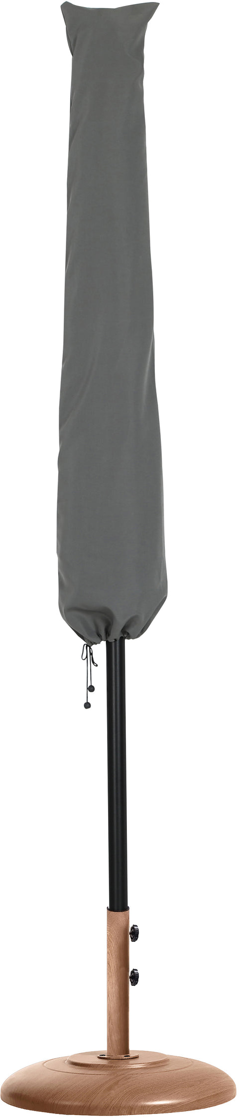 Nova Black Water Resistant Fabric And Aluminum Patio Umbrella with Base Set (Style 17)
