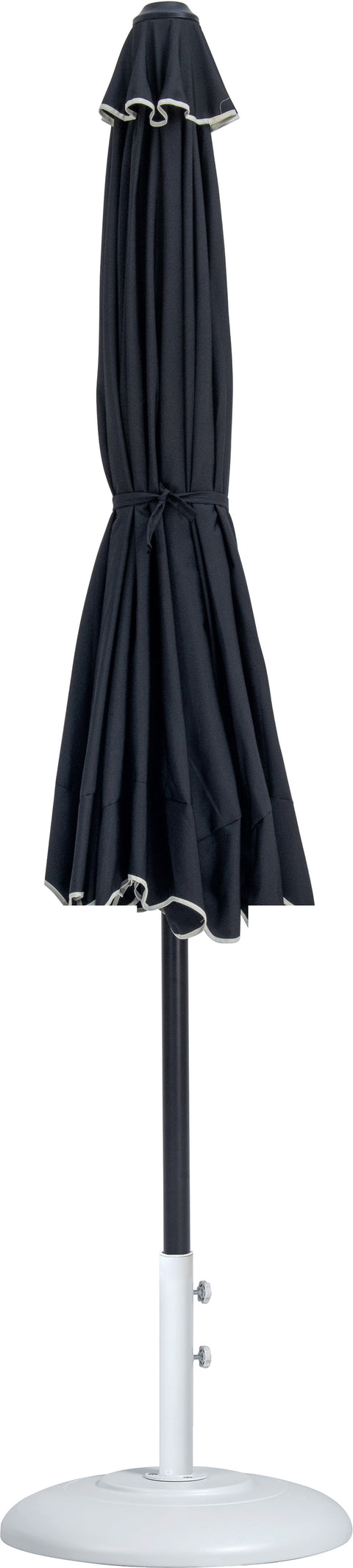 Nova Black Water Resistant Fabric And Aluminum Patio Umbrella with Base Set (Style 18)