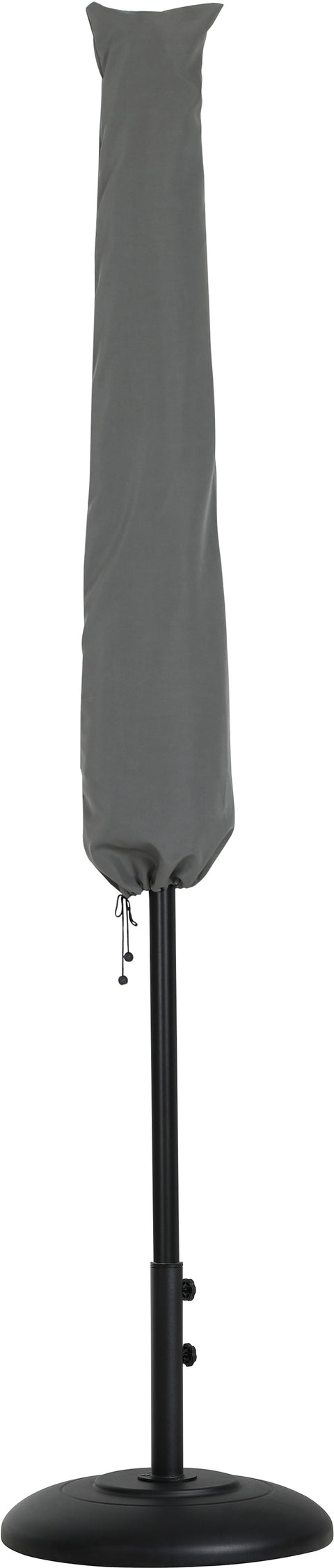 Nova White Water Resistant Fabric And Aluminum Patio Umbrella with Base Set (Style 16)