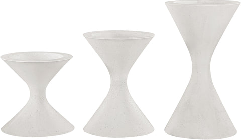 Celine 17.75" Cream Indoor / Outdoor Concrete Planter, 1 Piece