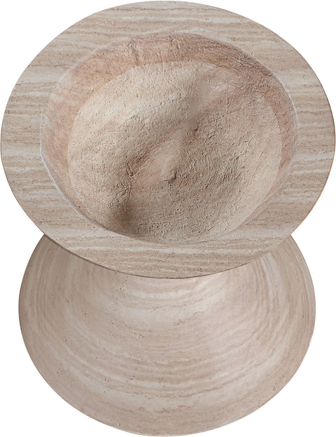 Celine 17.75" Travertine Indoor / Outdoor Concrete Planter, 1 Piece