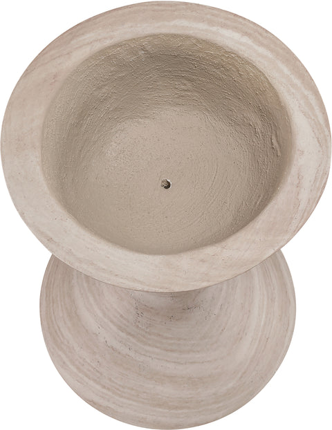 Celine 17.75" Travertine Indoor / Outdoor Concrete Planter, 1 Piece (Style 2)