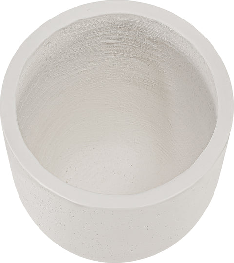 Farrah 15.75" Cream Indoor / Outdoor Concrete Planter, 1 Piece