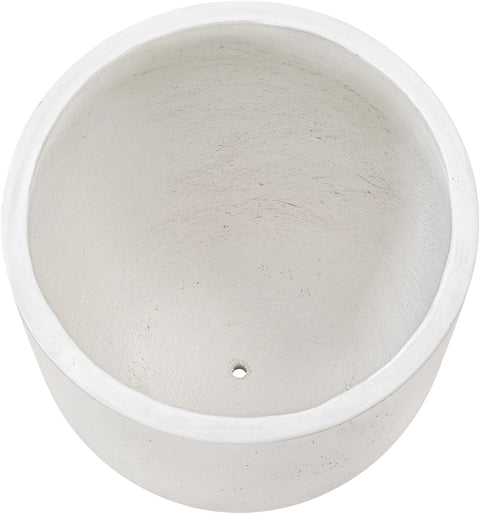 Farrah 20.5" Cream Indoor / Outdoor Concrete Planter, 1 Piece