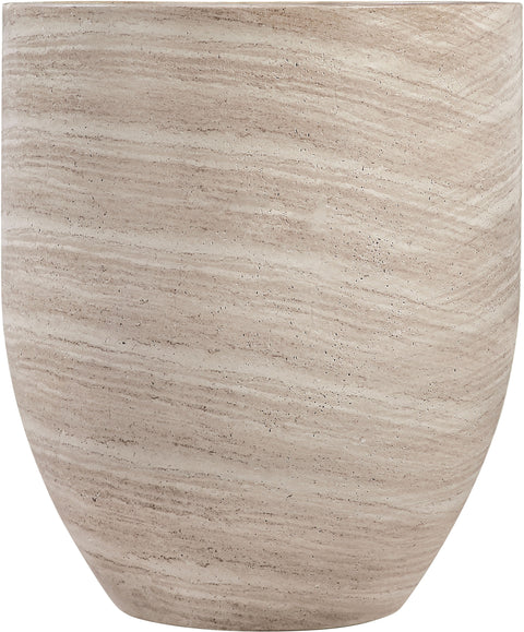 Farrah 20.5" Travertine Indoor / Outdoor Concrete Planter, 1 Piece