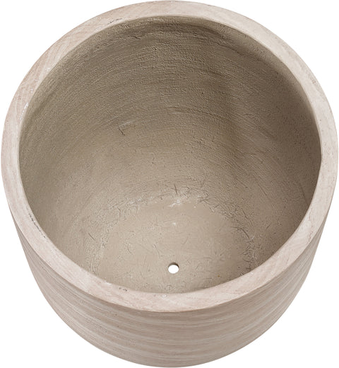 Farrah 20.5" Travertine Indoor / Outdoor Concrete Planter, 1 Piece