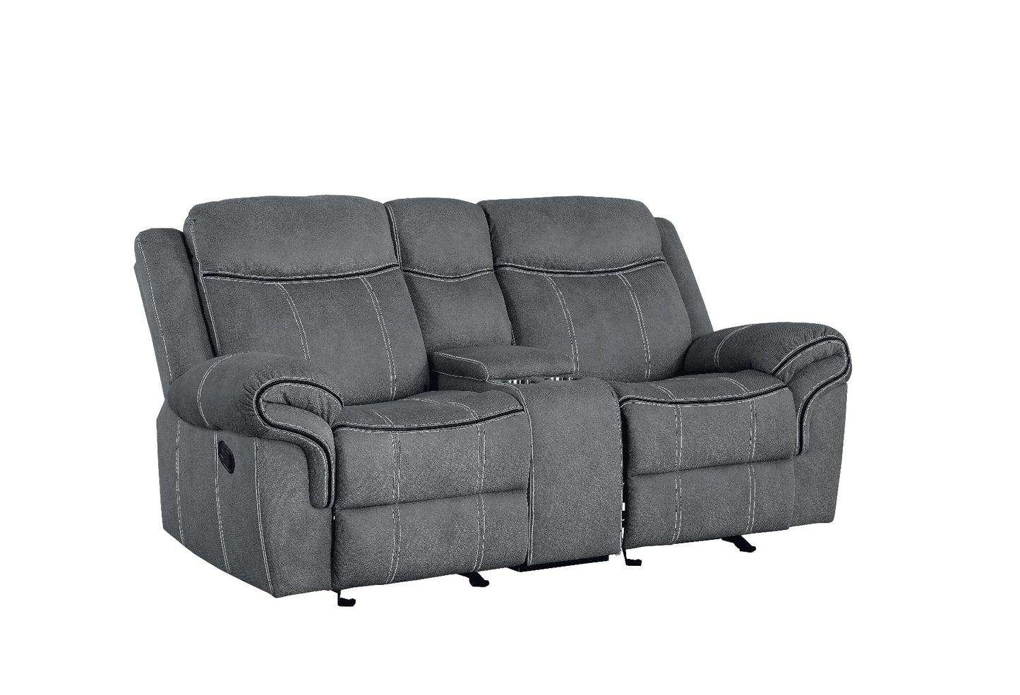 motion loveseat & console w/usb