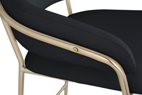 Limitless Black Velvet Counter Stool C