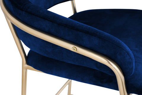 Limitless Navy Velvet Counter Stool C