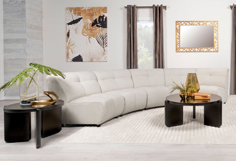 Ashlyn 5-piece Upholstered Modular Sectional Sofa IvoryIvory