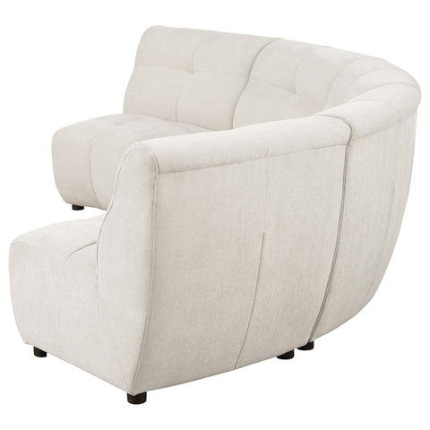 Ashlyn 5-piece Upholstered Modular Sectional Sofa IvoryIvory