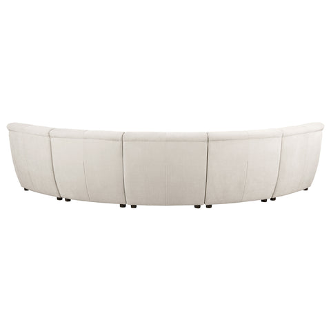 Ashlyn 5-piece Upholstered Modular Sectional Sofa IvoryIvory