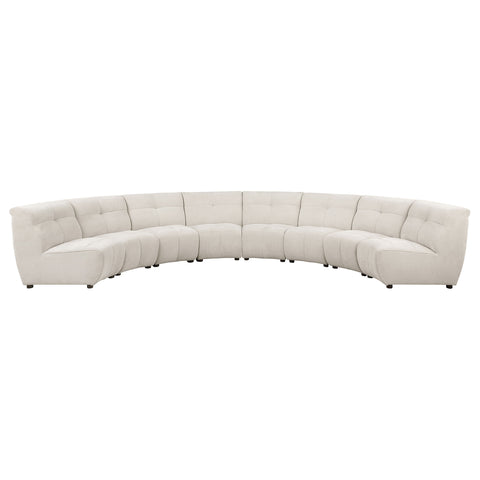 Ashlyn 8-piece Upholstered Modular Sectional Sofa IvoryIvory