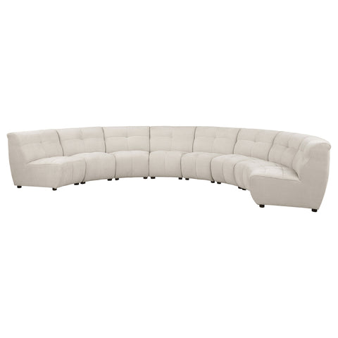 Ashlyn 8-piece Upholstered Modular Sectional Sofa IvoryIvory