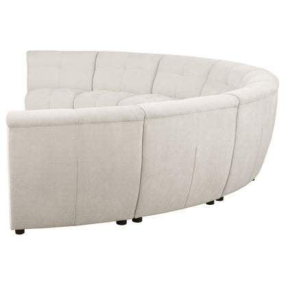 7.5" 8-piece Upholstered Modular Sectional Sofa Ivory