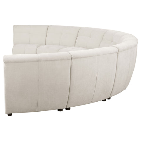 Ashlyn 8-piece Upholstered Modular Sectional Sofa IvoryIvory