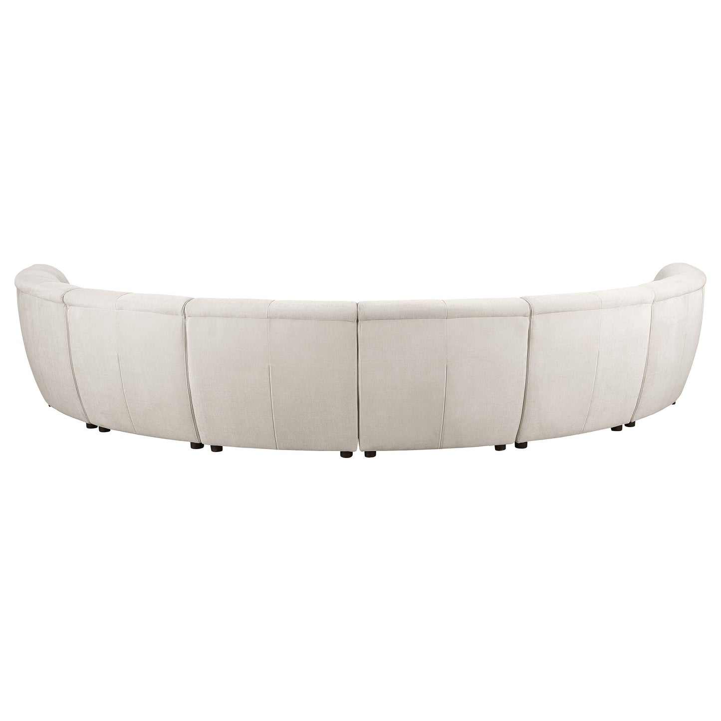 7.5" 8-piece upholstered modular sectional sofa ivory