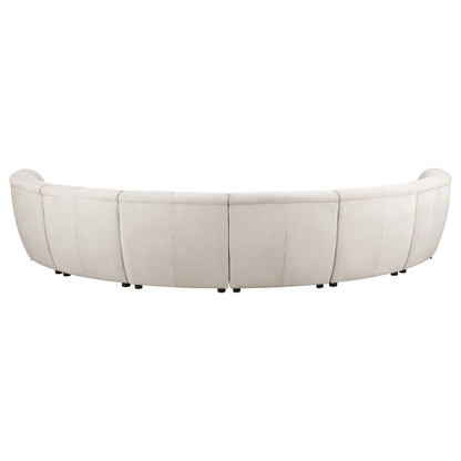 7.5" 8-piece Upholstered Modular Sectional Sofa Ivory