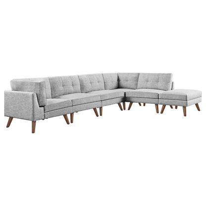 Camden 6-piece Upholstered Modular Sectional Sofa Grey