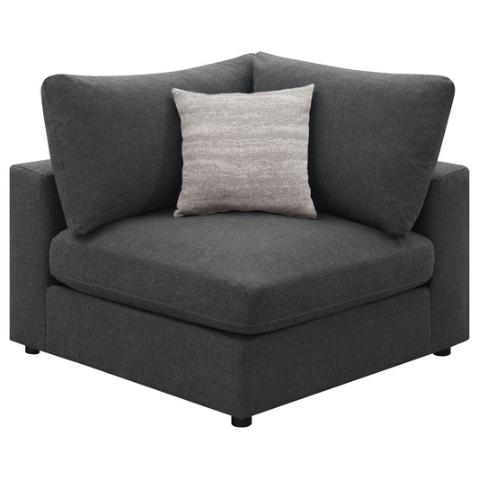 Imez Upholstered Corner CharcoalCharcoal
