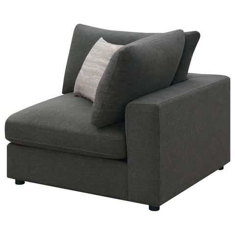 Imez Upholstered Corner CharcoalCharcoal