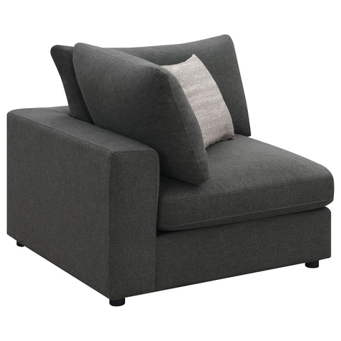 Imez Upholstered Corner CharcoalCharcoal