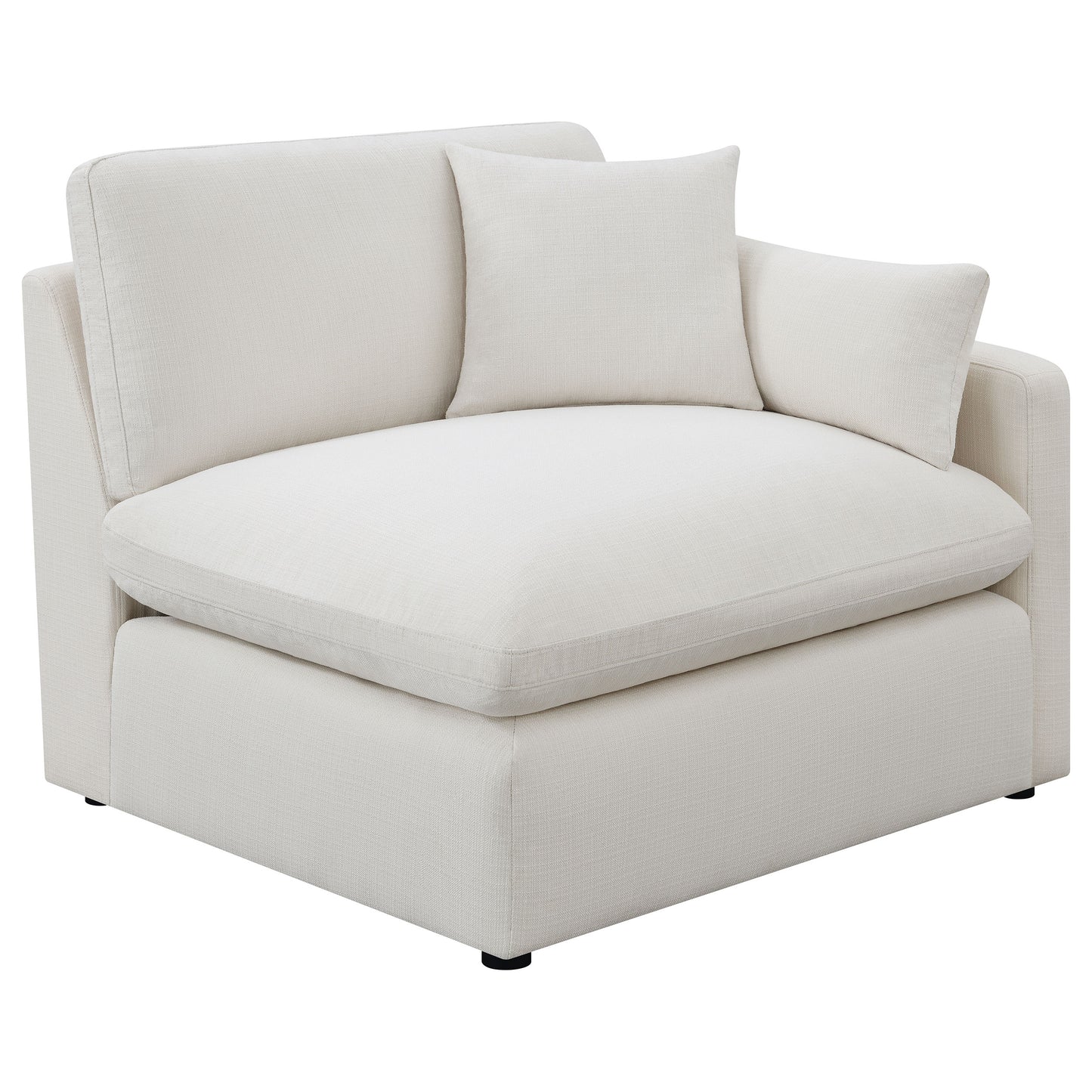 shawna 6-piece upholstered modular sectional sofa ivory