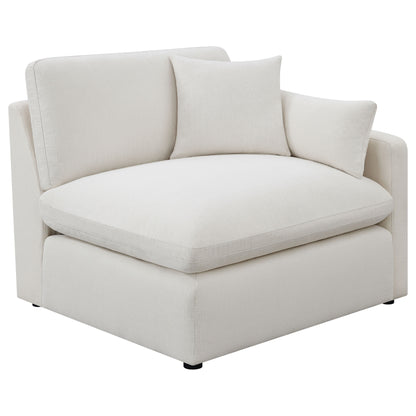 Shawna 6-piece Upholstered Modular Sectional Sofa Ivory