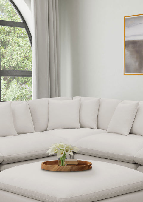 Georgina Upholstered Corner IvoryIvory