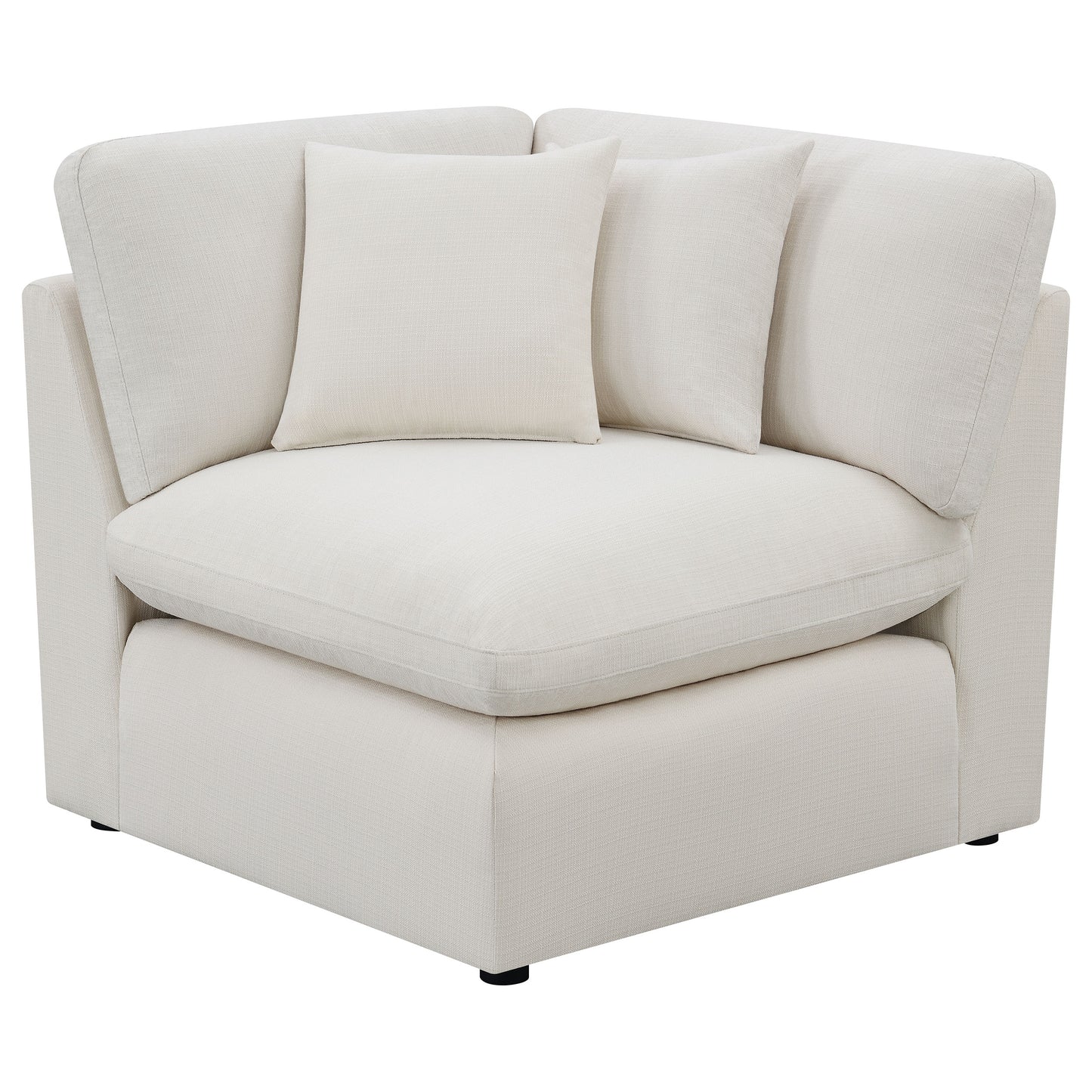 georgina upholstered corner ivoryivory