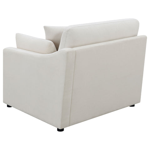 Georgina Upholstered LAF Chair IvoryIvory