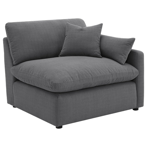 Destino 5-piece Upholstered Modular Sectional Sofa Charcoal