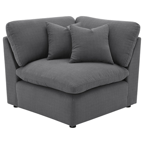 Georgina 6-piece Upholstered Modular Sectional Sofa CharcoalCharcoal