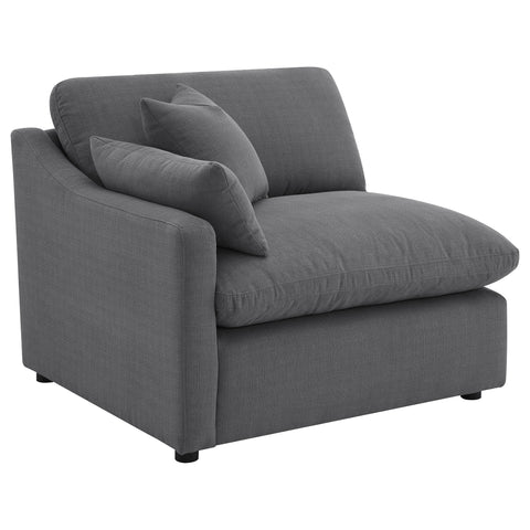 Georgina 6-piece Upholstered Modular Sectional Sofa CharcoalCharcoal
