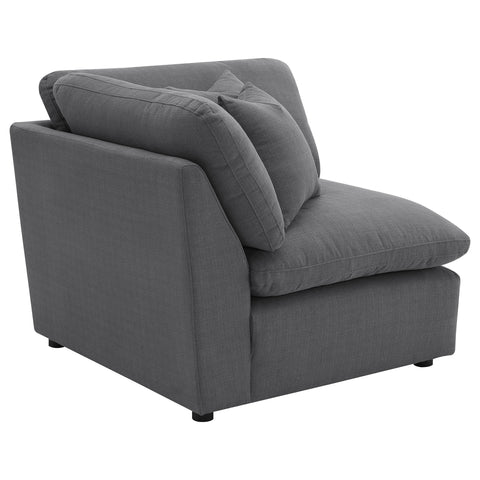 Miley Upholstered Corner Charcoal