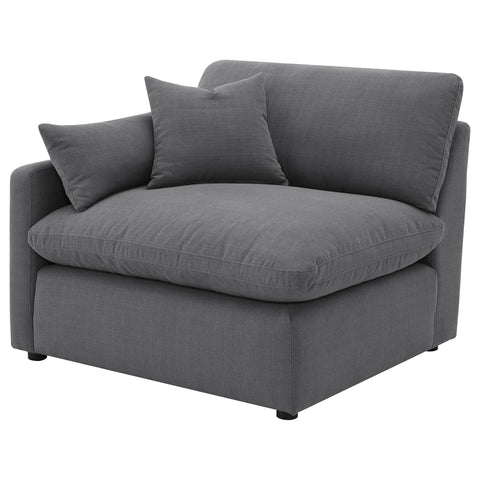 Miley Upholstered LAF Chair Charcoal