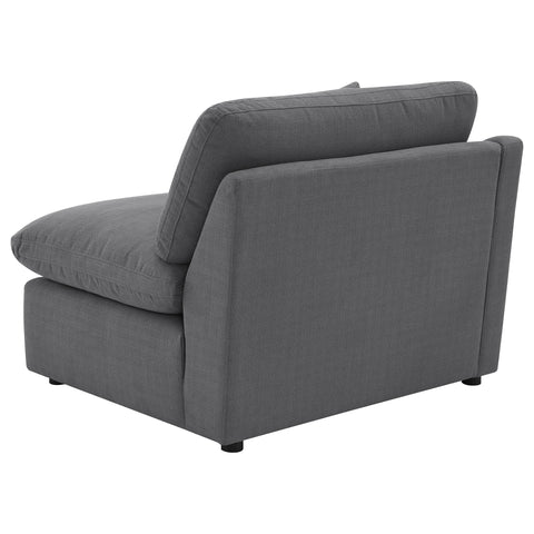 Miley Upholstered LAF Chair Charcoal