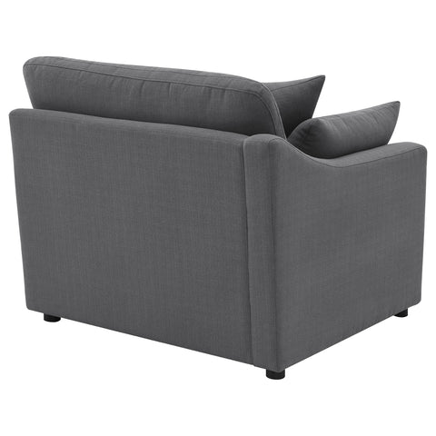 Miley Upholstered LAF Chair Charcoal