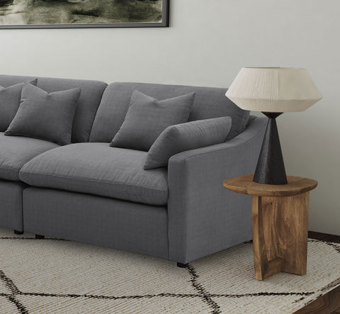 Miley Upholstered RAF Chair Charcoal