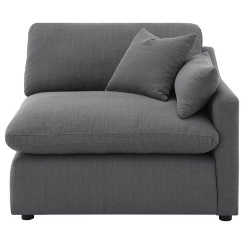 Miley Upholstered RAF Chair Charcoal