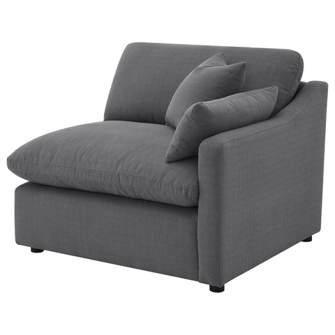 Miley Upholstered RAF Chair Charcoal