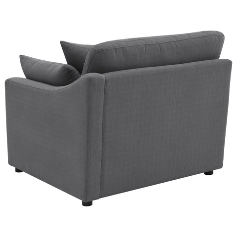 Miley Upholstered RAF Chair Charcoal